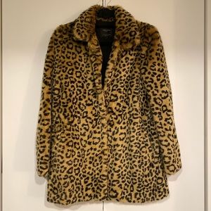 Zara Faux Fur Cheetah Coat